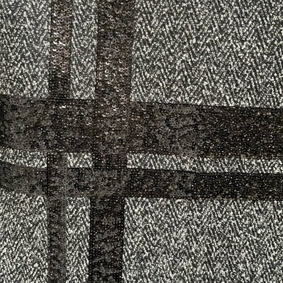 Banana Republic Black Textured Sequin Top - Picture 3 of 3